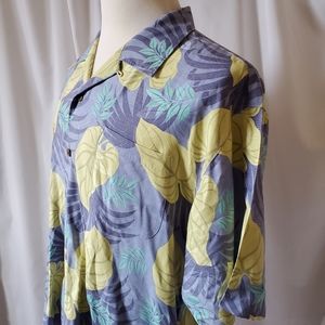 Tommy Bahama Silk Floral Hawaiian Camp Shirt